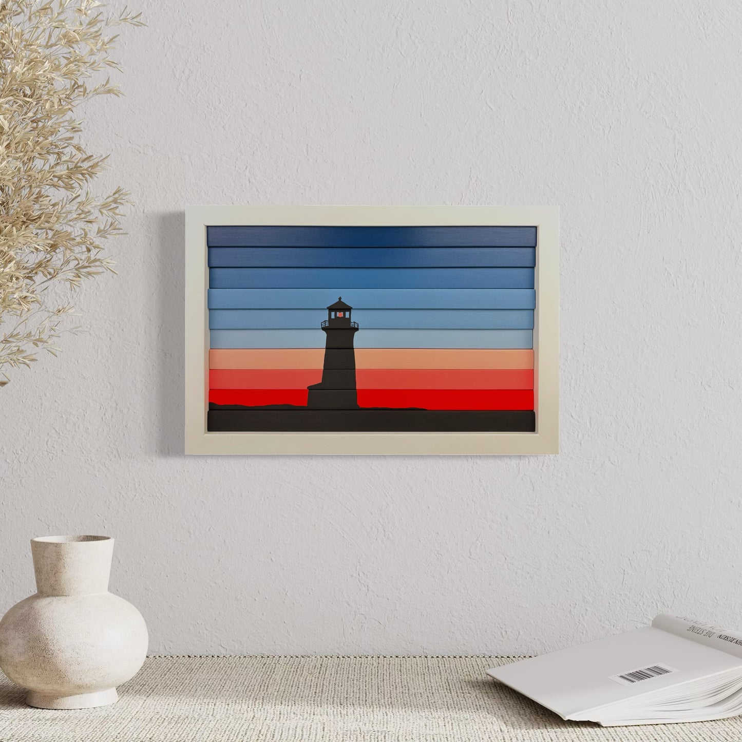 Red Sky at Night (13.5”Wx9”H)