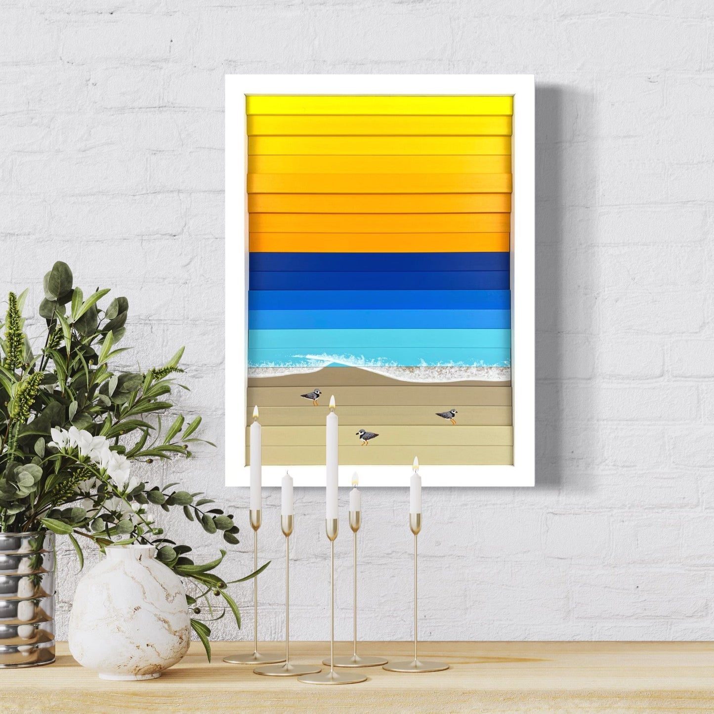 Martinique Beach (12"Wx16"H)