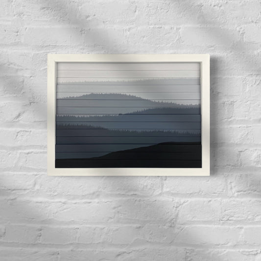 Misty Hills (16"W x 12"H)