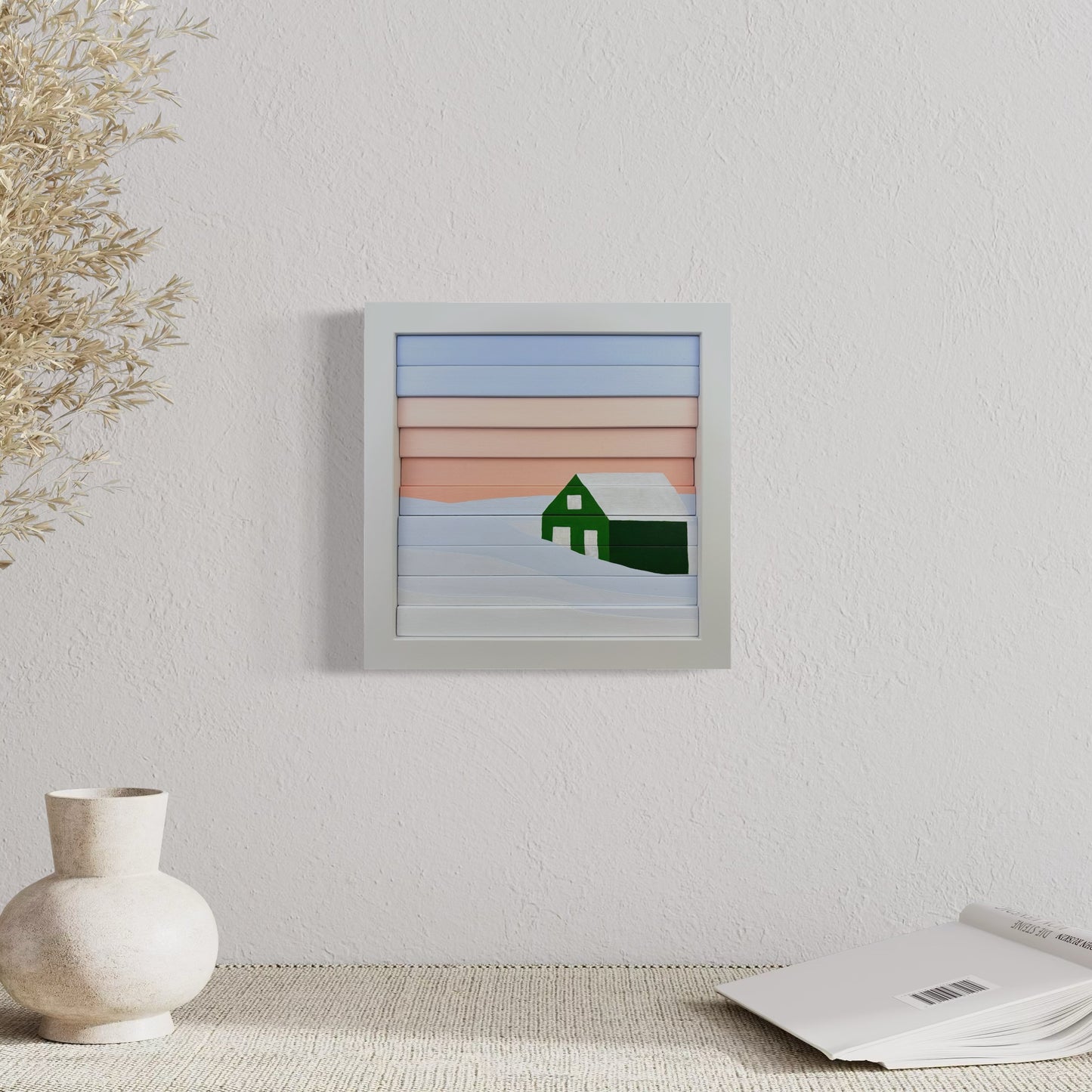 Cozy Cottage - Green (9”x9”)