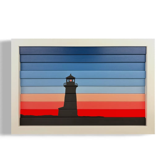 Red Sky at Night (13.5”Wx9”H)