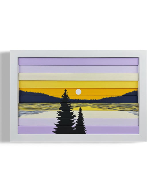 Golden Lavender Drift (13.5”Wx9”H)