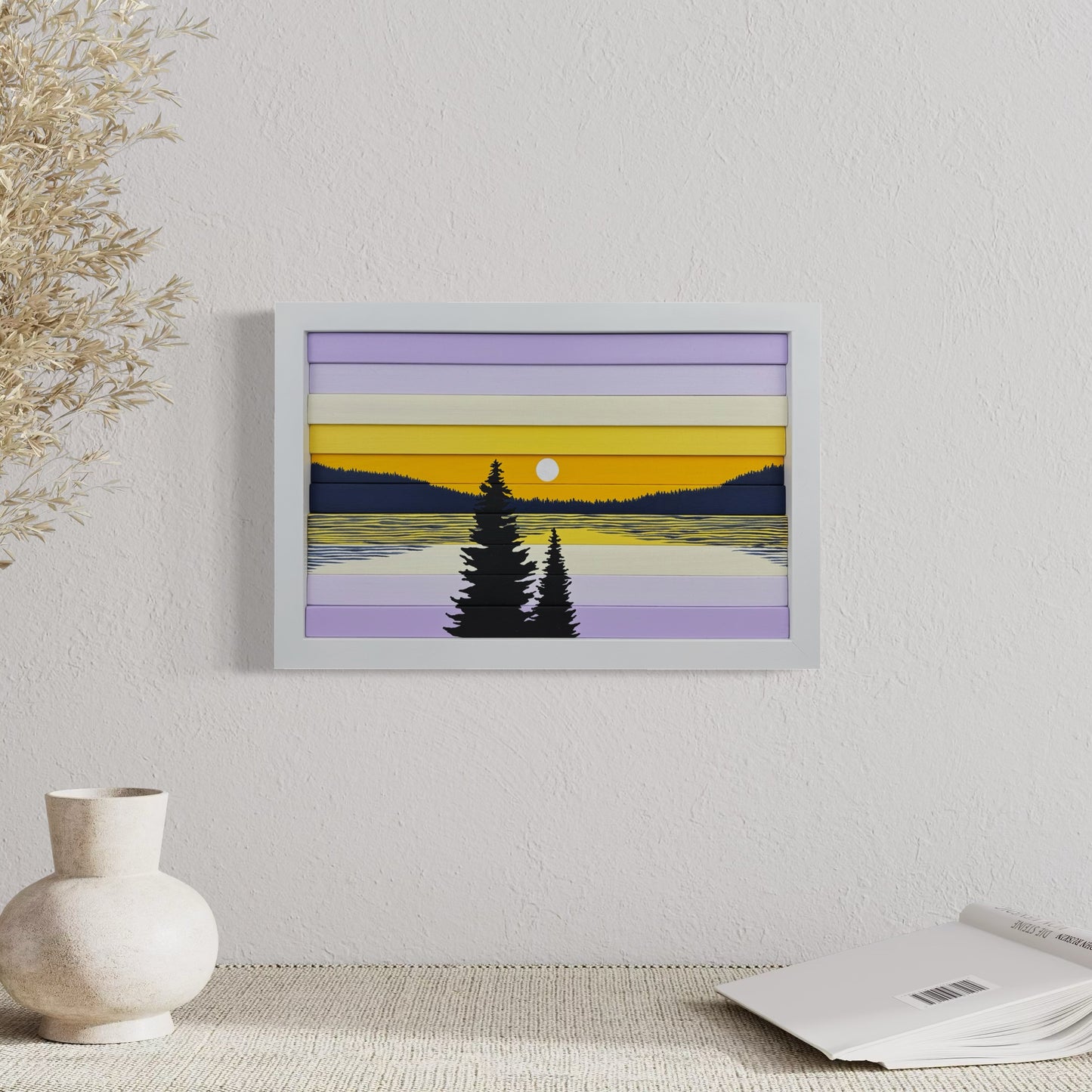 Golden Lavender Drift (13.5”Wx9”H)