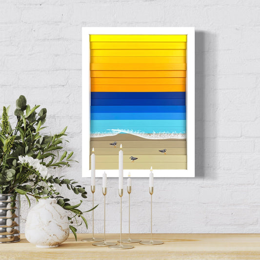 Martinique Beach (12"Wx16"H)